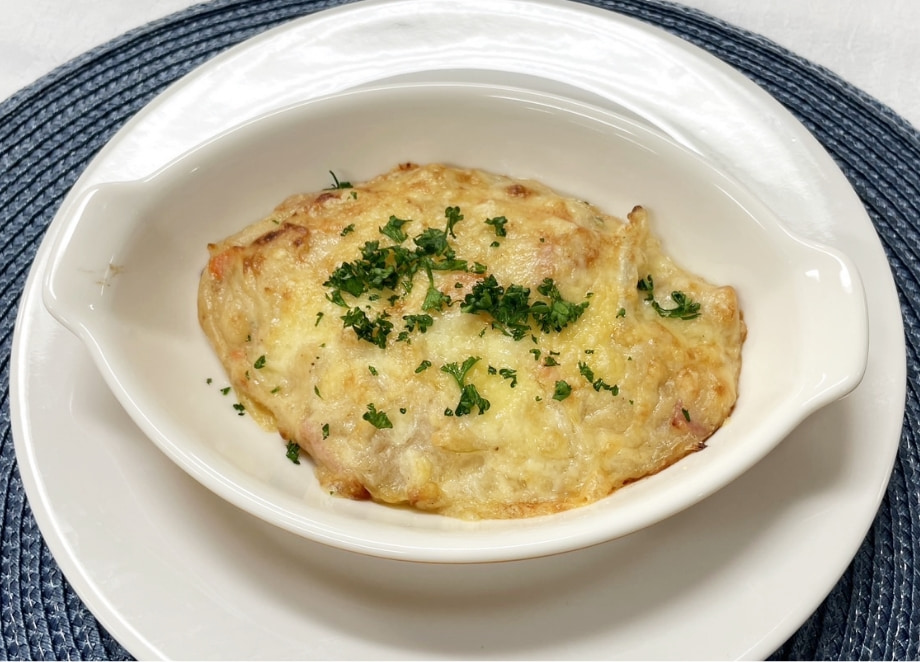 ポテトサラダで簡単グラタン